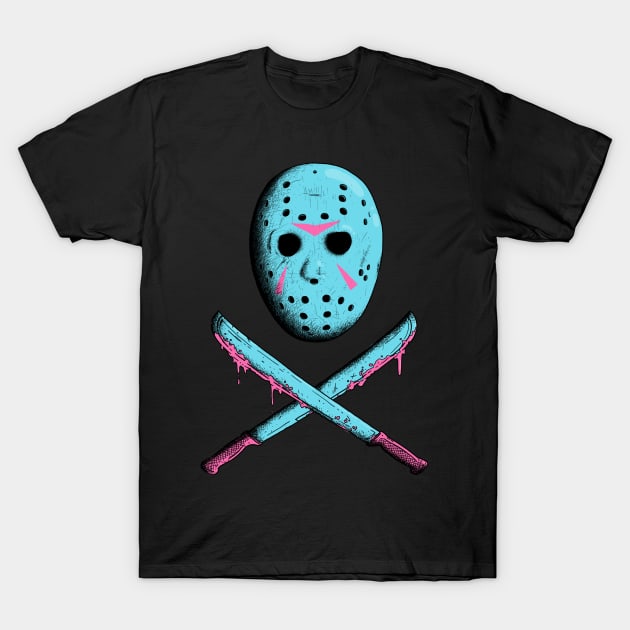 Jason Skull and crossbones T-Shirt by Grody Ghost: Banned Items